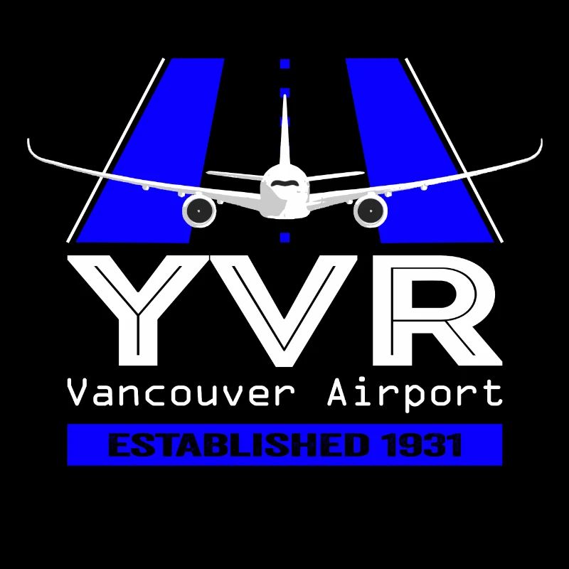 YVR Flughafen Vancouver Canada - Plane Design