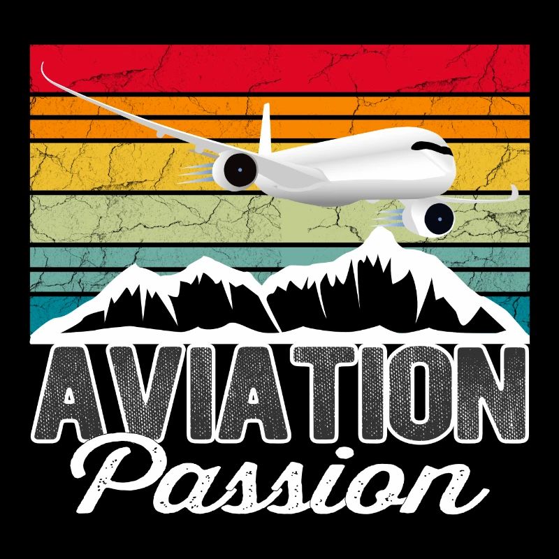 Aviation Passion Sunset - Vintage Geschenk Pilot