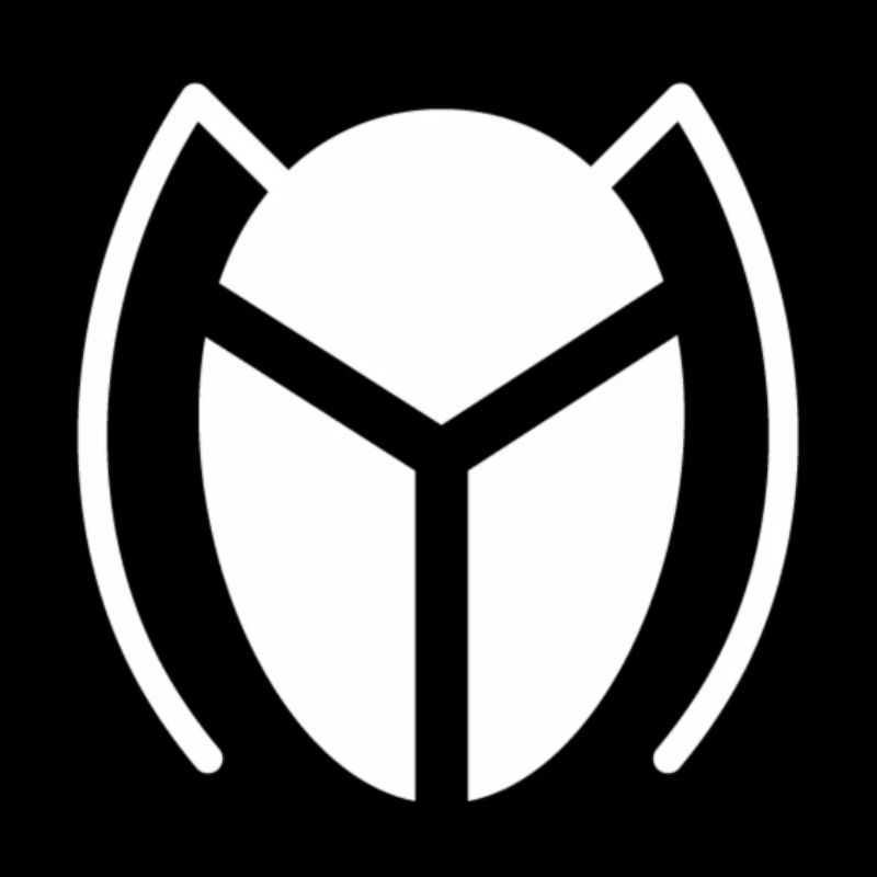 The Bug Out logo white