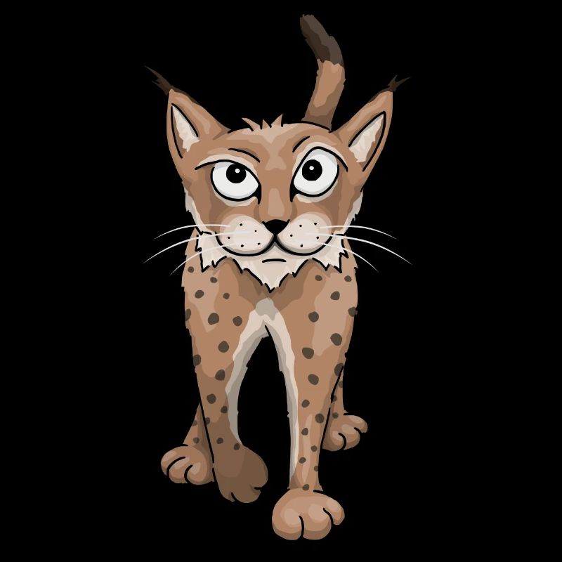 schleichender lässiger Luchs Raubkatze Geschenk