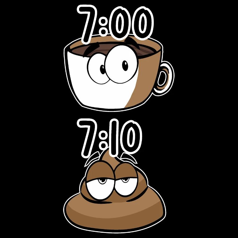 Caca de café le matin