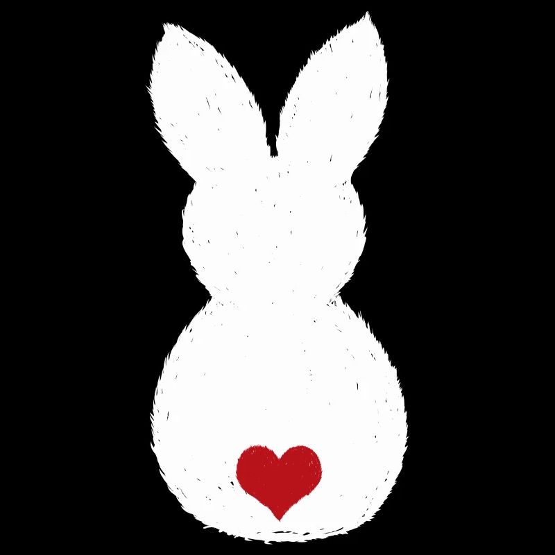 Bunny with Puschel heart / Easter bunny Easter bunny