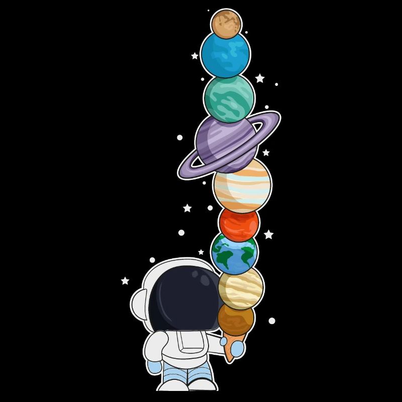 Astronaut mit Eis