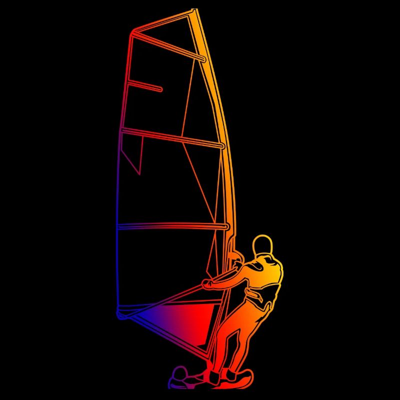 Retro Windsurfer