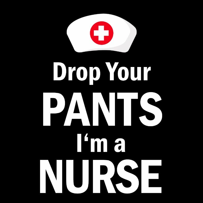 Infirmière laissant tomber vos pantalons Im une affiche d'infirmière