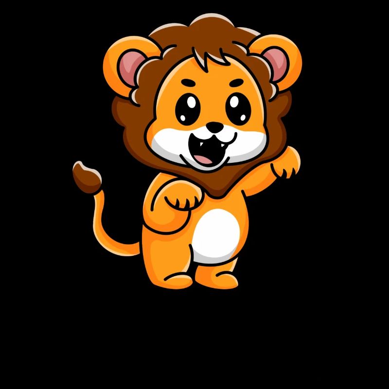 Mignon petit bébé lion