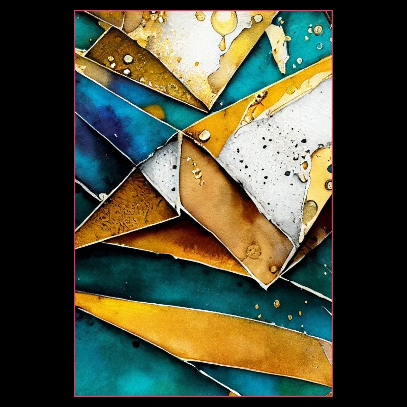 Gold Abstrakte Kunst