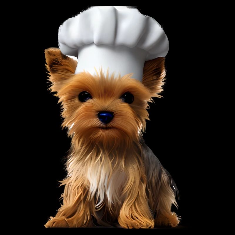 Restaurateur Yorkshire Terrier Puppy Cooking Dog