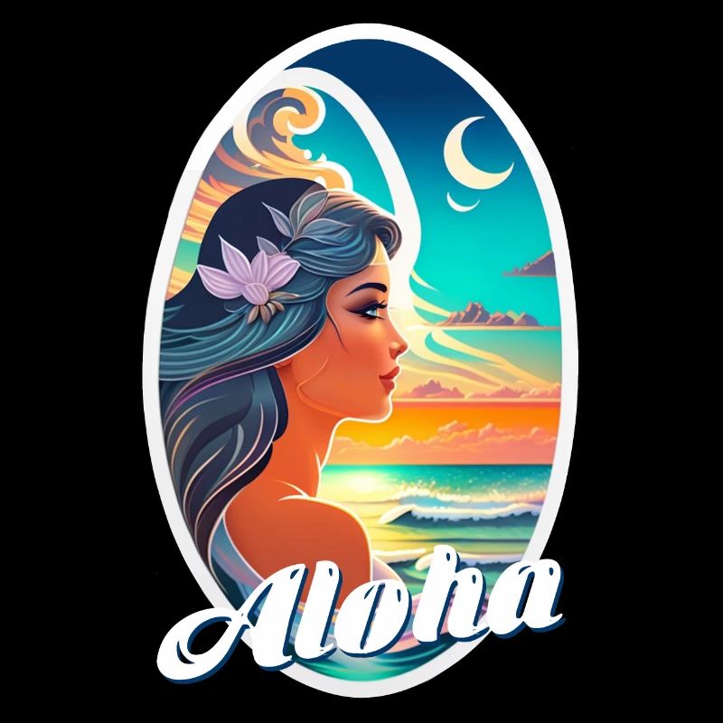 Aloha - Surfen - Retro