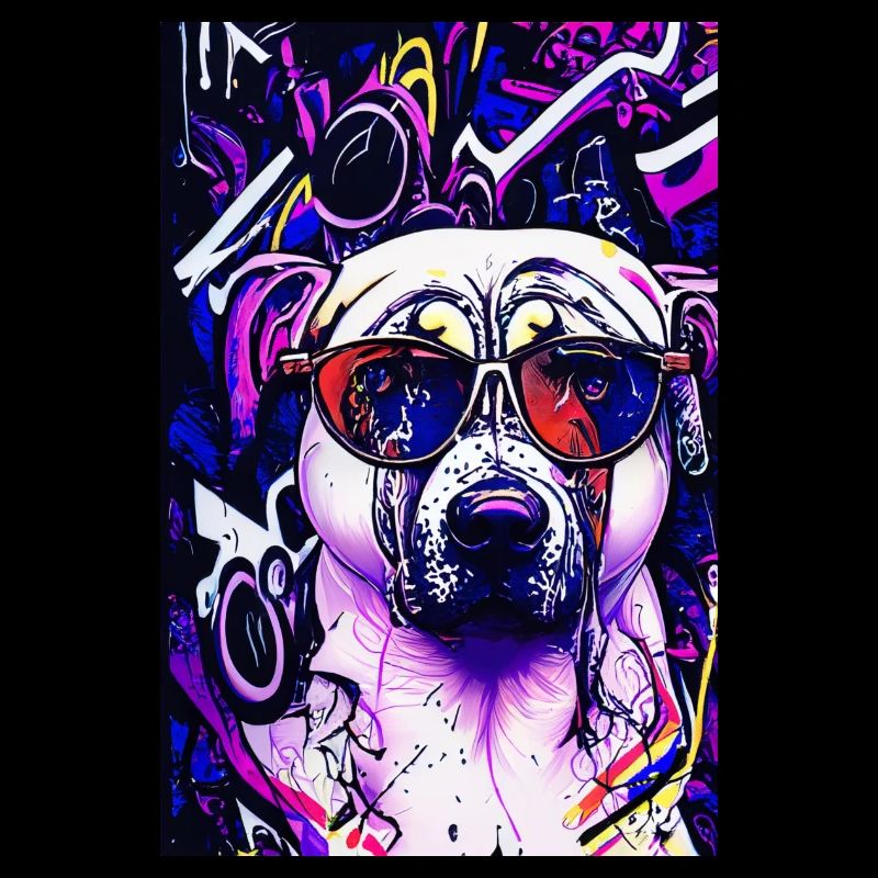 Modern Pop-Art Mops Pug Life