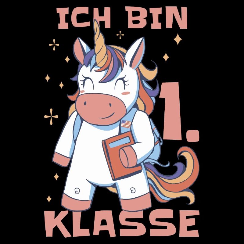 Grundschule Einhorn Mädchen Schulkind 2023