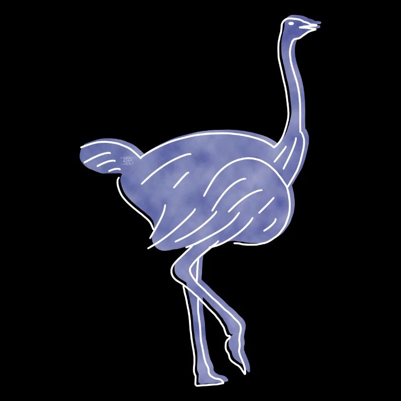 "Strauss", Boho Line Art Design, Serie "Desert"