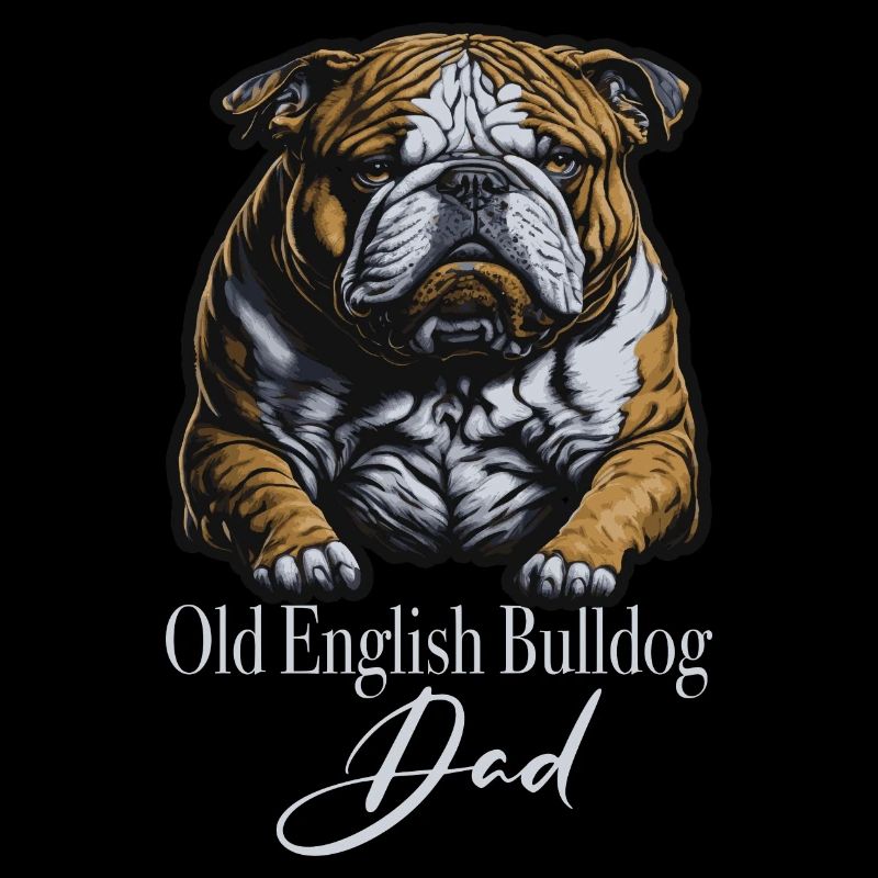 Vieux papa bouledogue anglais