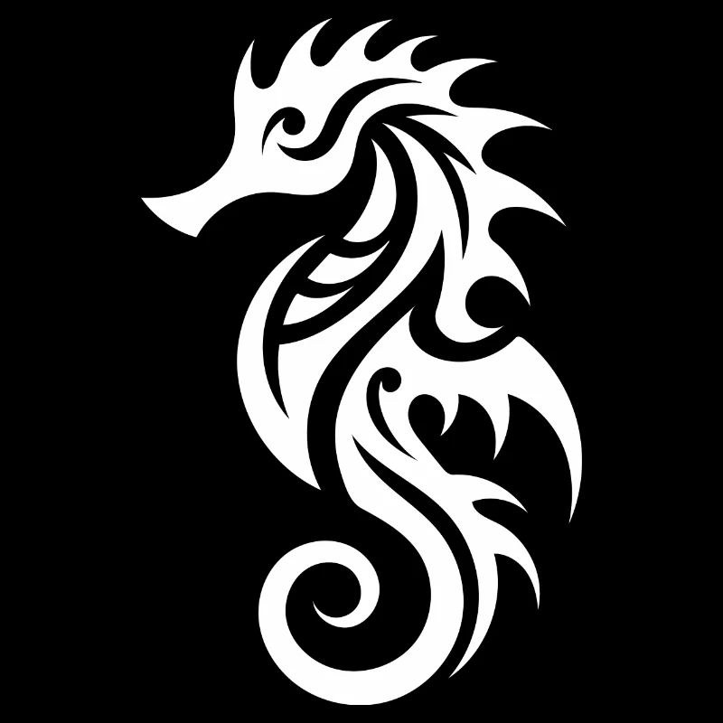 Tattoo Seepferdchen Verkleidung