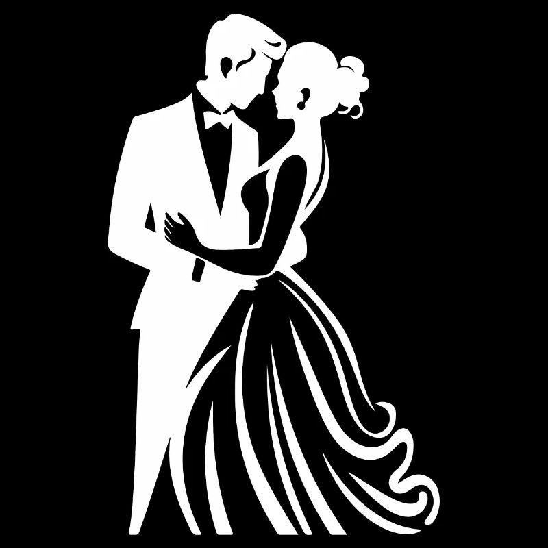 Bride Groom Newlyweds Wedding