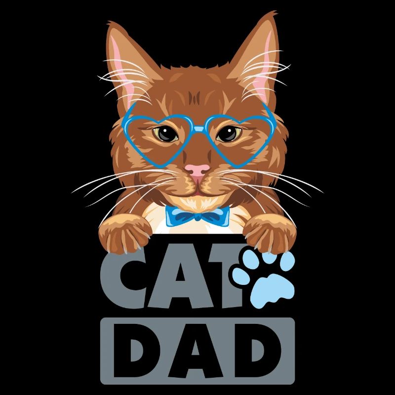 Drôle de chat roux papa