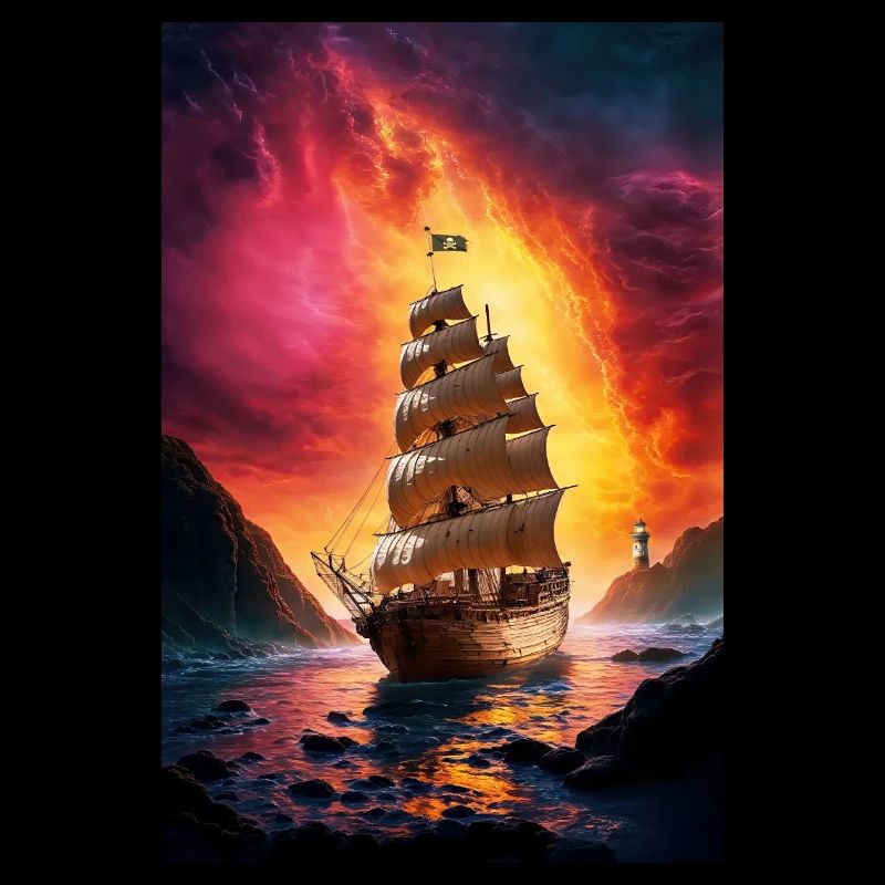 Pirate ship at the Fire Gate