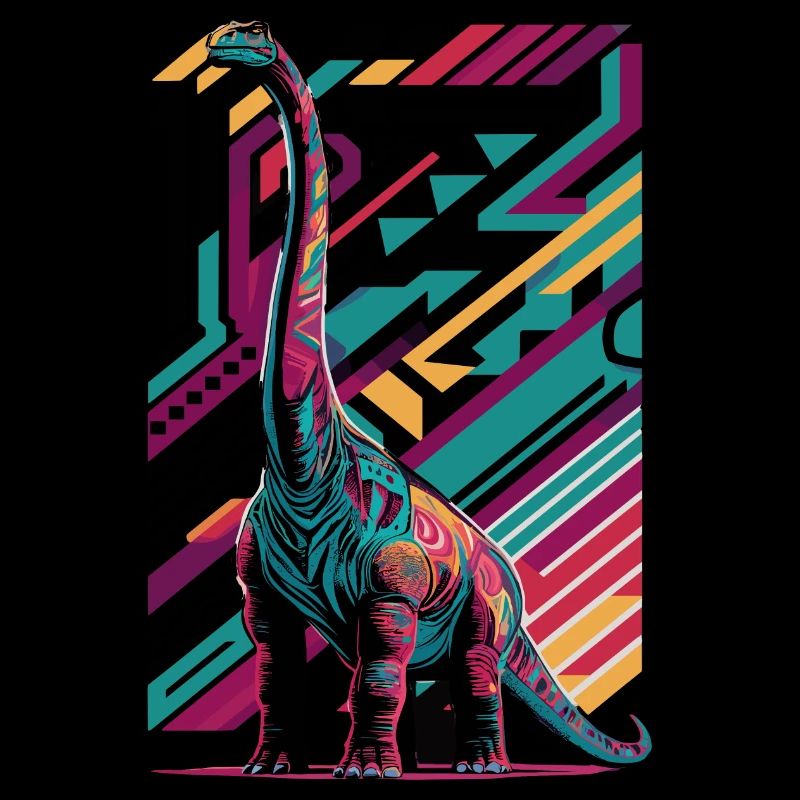 Langhals Brachiosaurus Dinosaurier