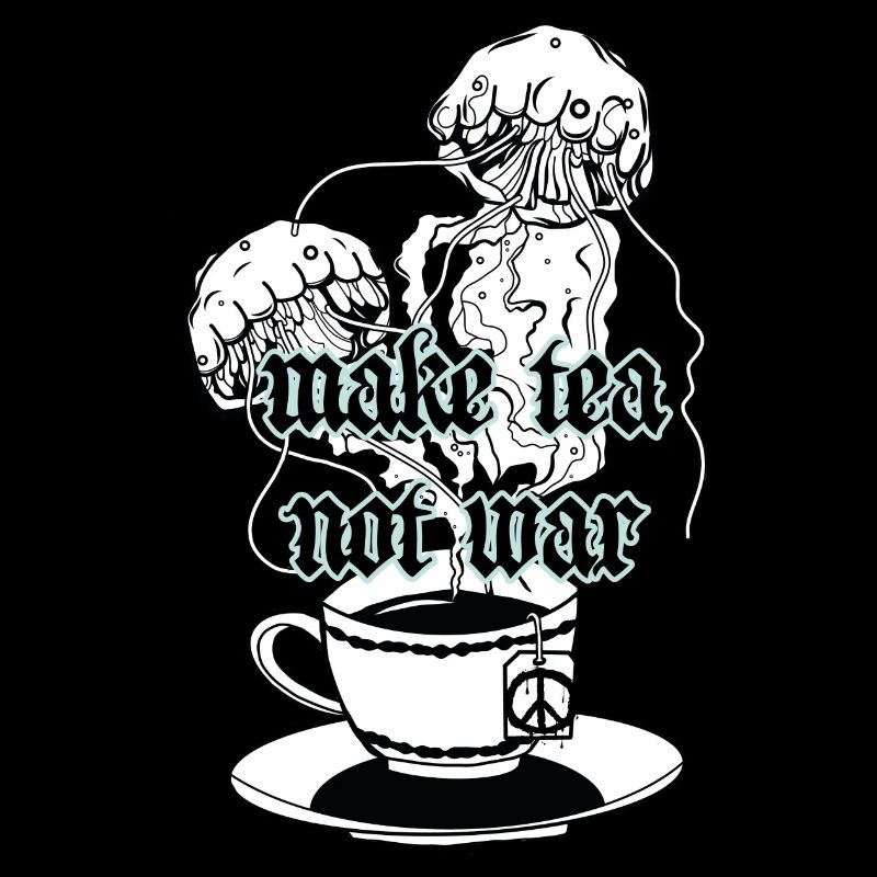 Tee // Krieg // Frieden // Illustration