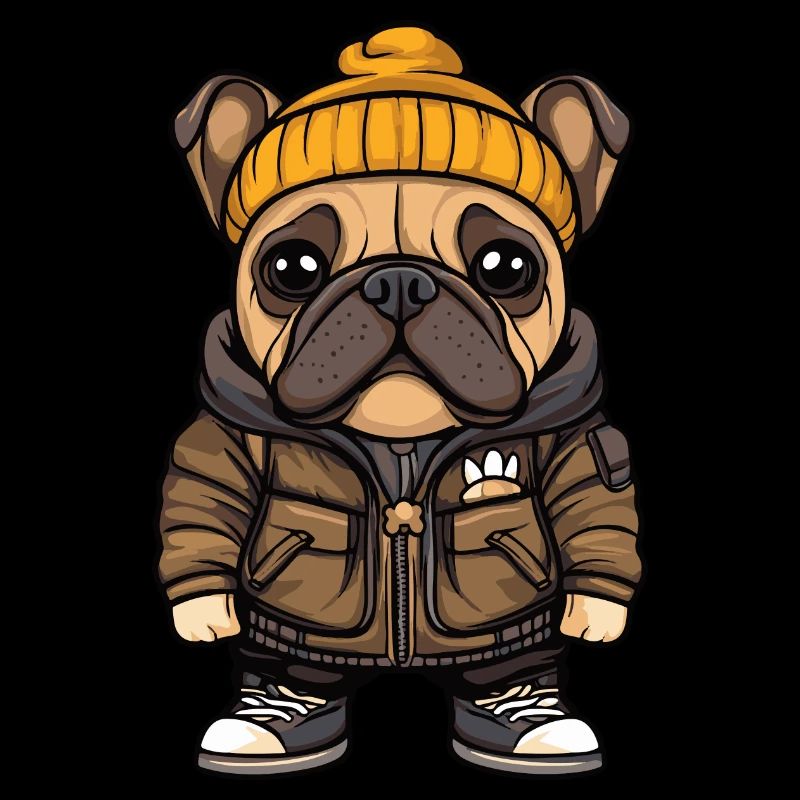 Bouledogue chien élégant
