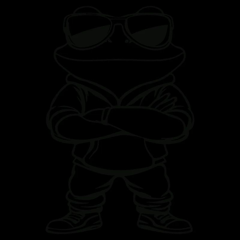 frosch comic sonnenbrille