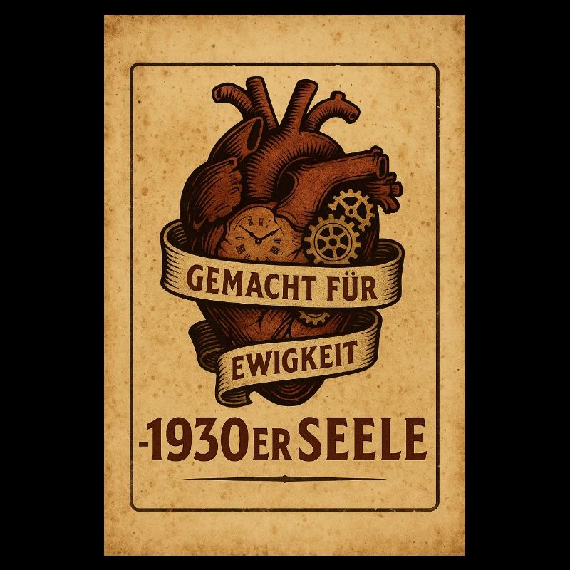 Herz Steampunk Retro 1930er