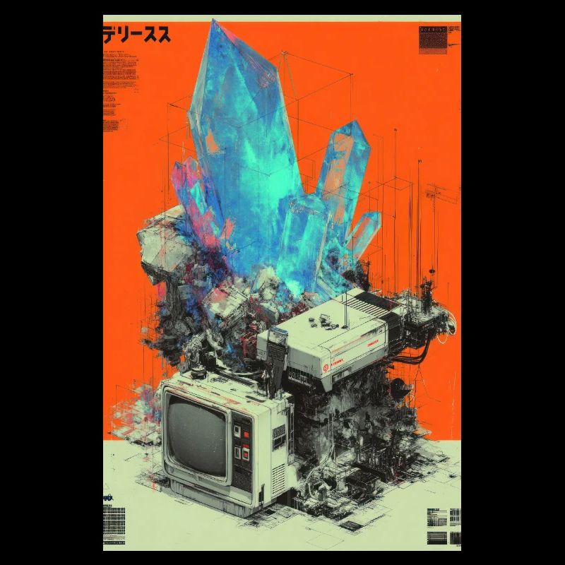 Retro-Tech-Kristallfusion