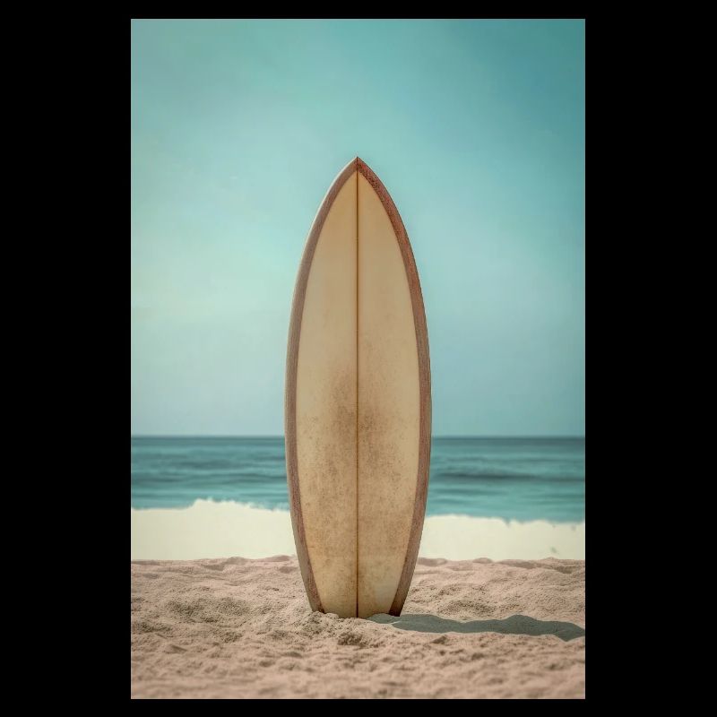 Explosion du surf en noir et blanc