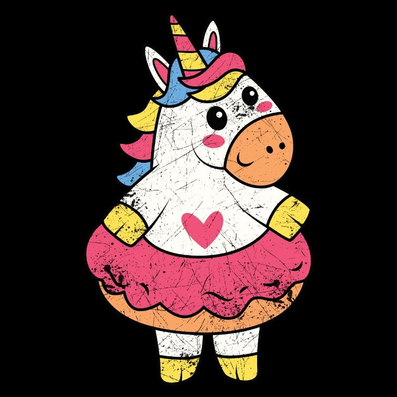 EINHORN EINHÖRNER REGENBOGEN TANZEN DISCO MOTIVE