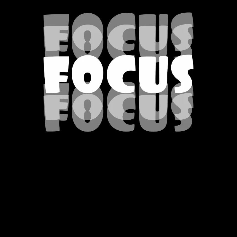Motivational Focus Tshirt Design Focus