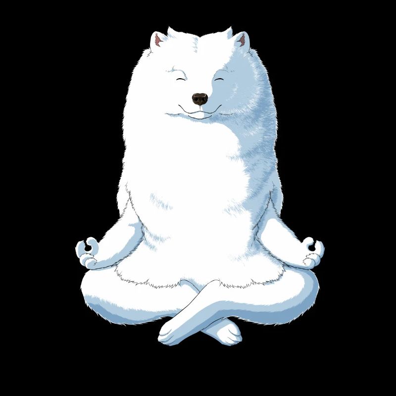 Yoga Samojede Hund