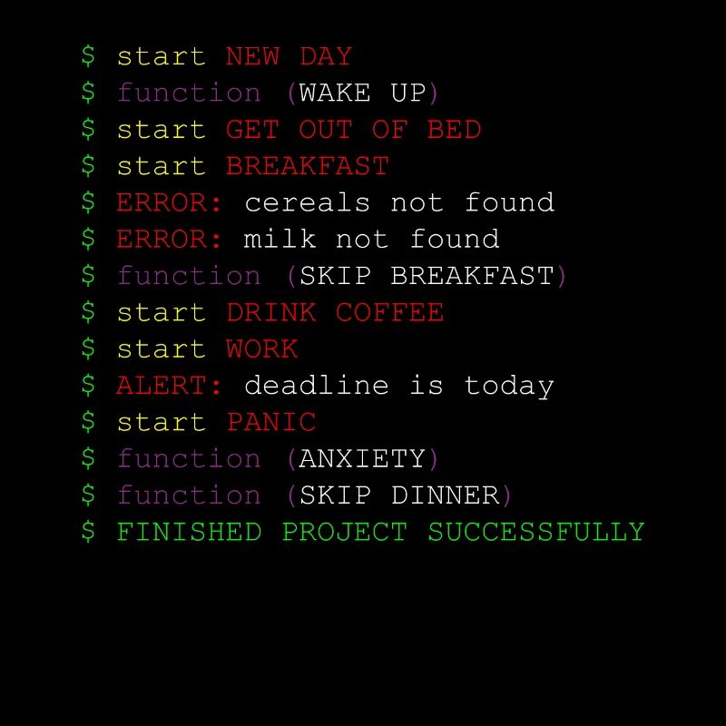Méthode de fonction de code de blague du programmeur