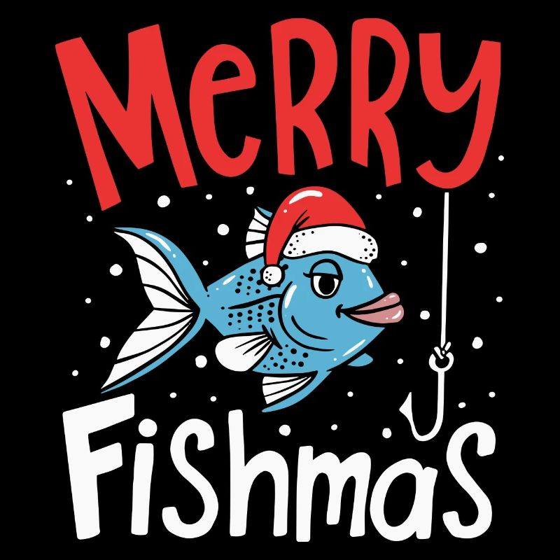 Joyeux Fishmas Pêche Noël Pêcheur Noël