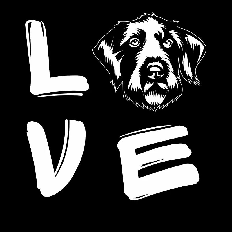 Love Deutsch Drahthaar Hund Valentinstag