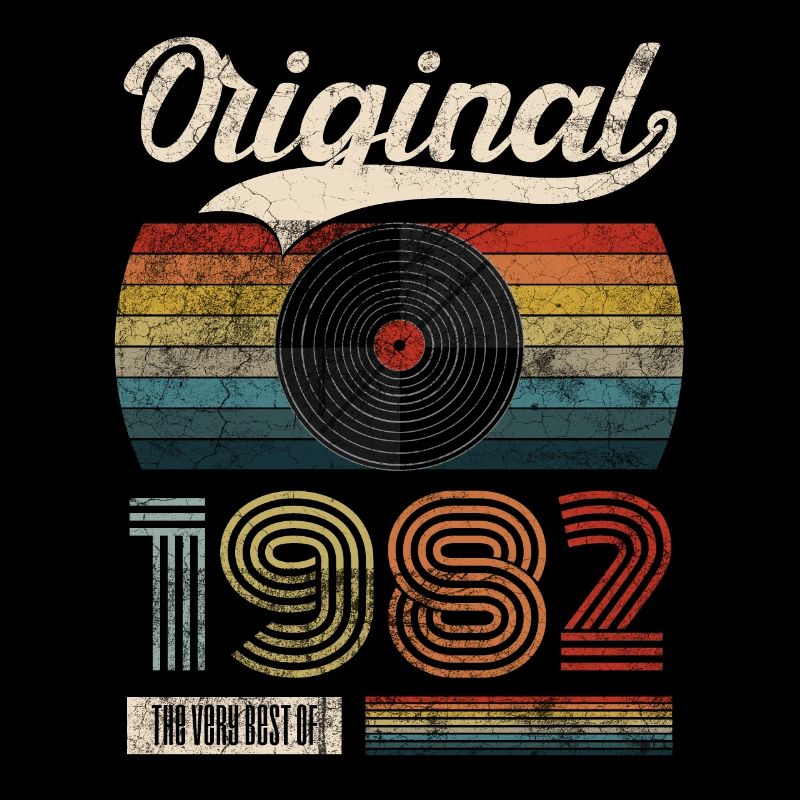 1982 Vintage Geburtstag Gift Tee Retro Style