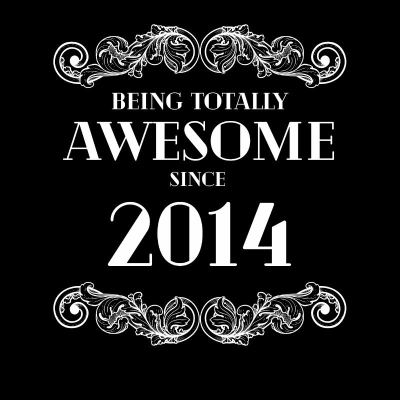 Funny Birthday Being Totally Awesome Since 2014