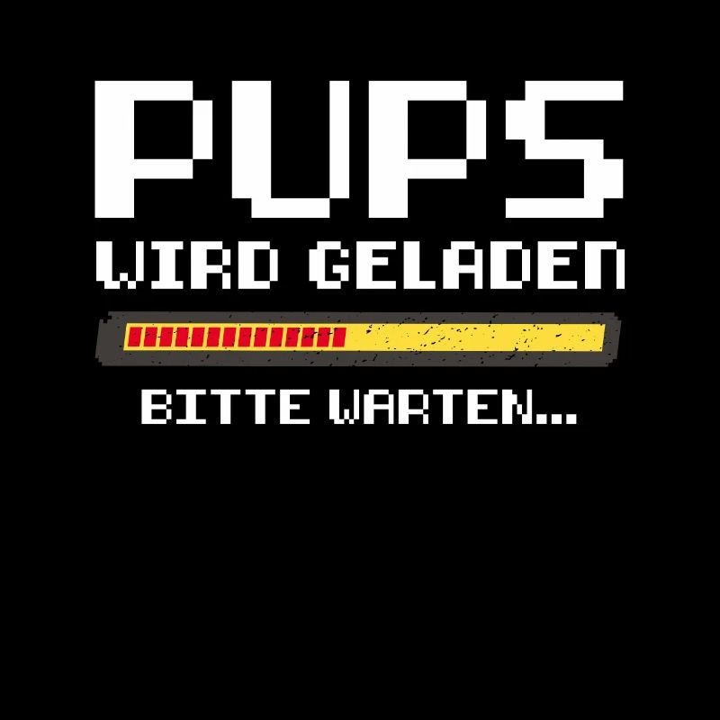 Retro Pups Wird Geladen Gamer Zocker Gaming Spruch