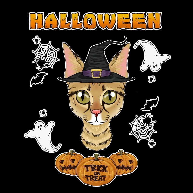 Savannah Cat Lover I Joyeux Halloween