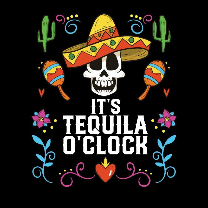 It's Tequila Oclock Alcoholic Tequila Drinker