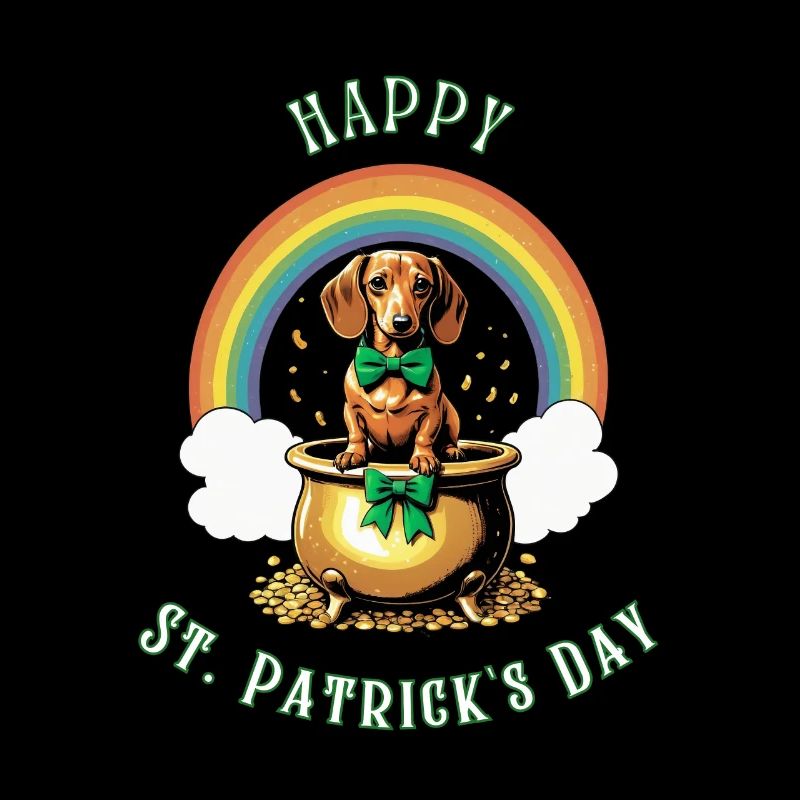Pot d’or Teckel de la Saint-Patrick