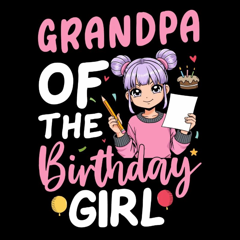 Papi de la fille d’anniversaire