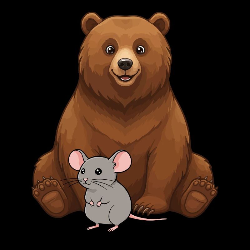 Bear and Mouse Best Friends