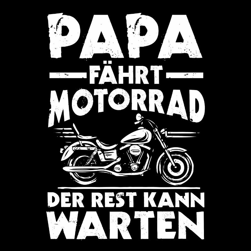 Papa Motorrad Vater Motorradfahrer