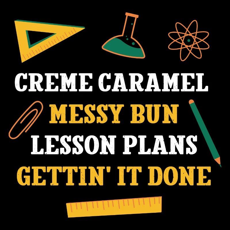 Crème Caramel Messy Bun Plans de leçon Drôle