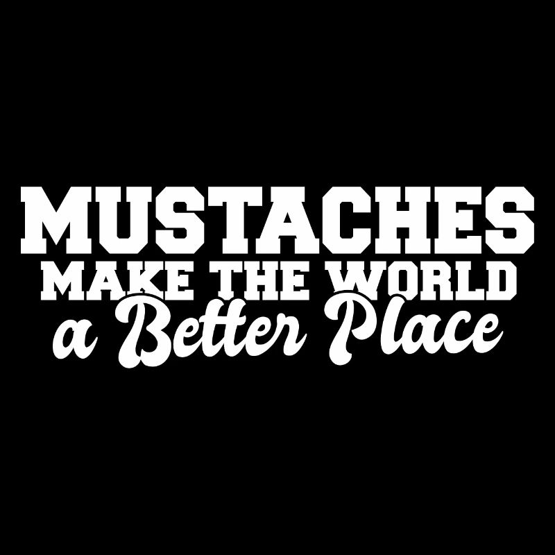 Handlebar Mustache Make The World A Better Place