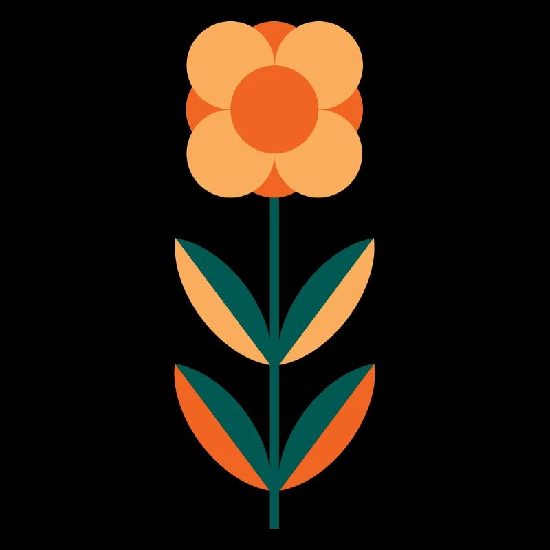 Design minimaliste de fleurs de coquelicot d’été