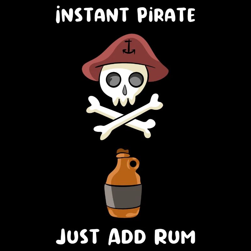 Pirate Rum Skull Gift Dicton