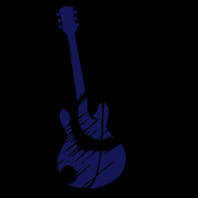 Distorted note key and guitar