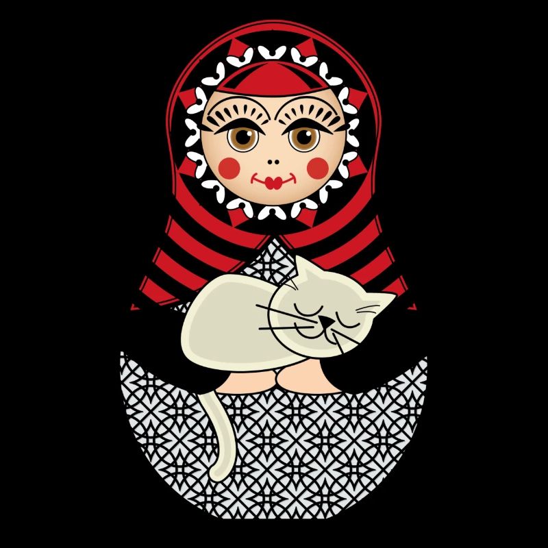 Matryoshka matryoshka poupée russe chat