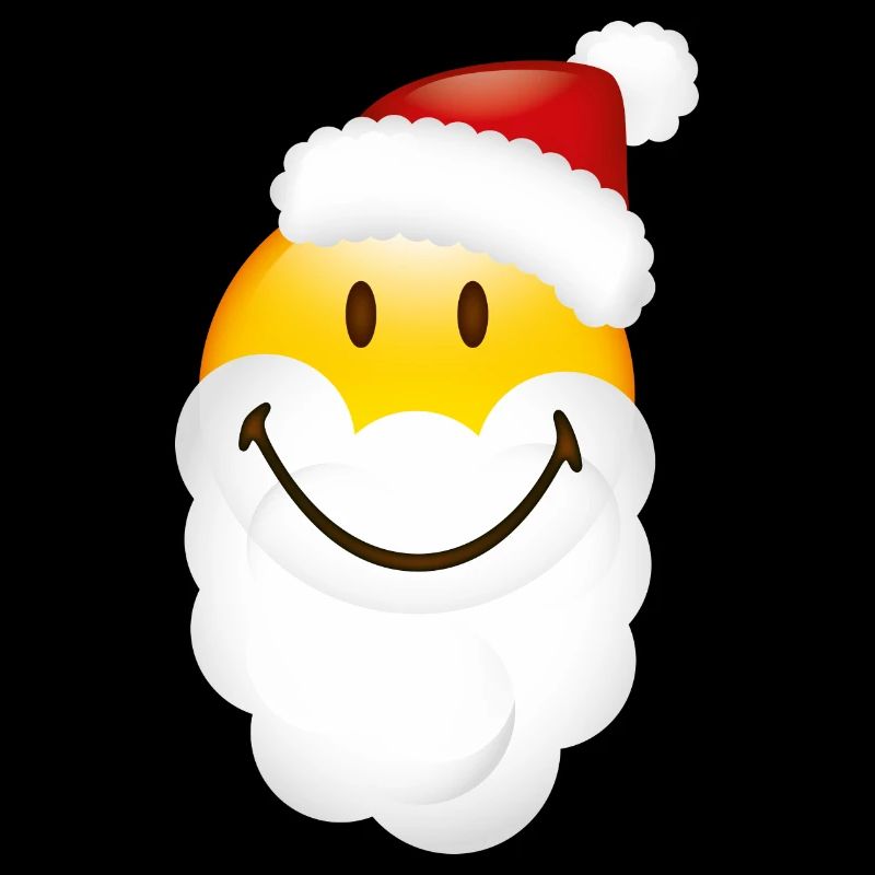 Smiley Glossy Santa